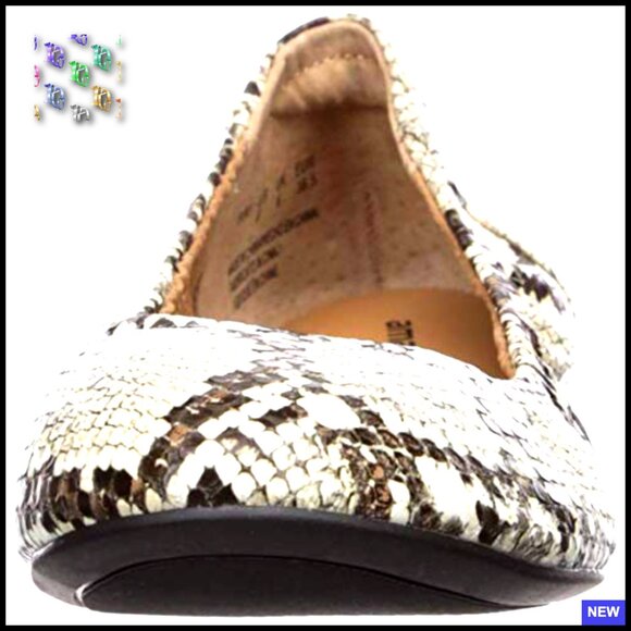 Slip-On Ballet Flats Comfortable Memory Foam Padded Insole Faux Leather Elegant - Picture 2 of 7